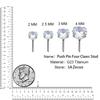 10 Stück Ohrstecker Gewindelose G23 Titan Nase PIERC Push Pin Labret Lippenringe Ohrringe Knorpel Helix Piercing Schmuck