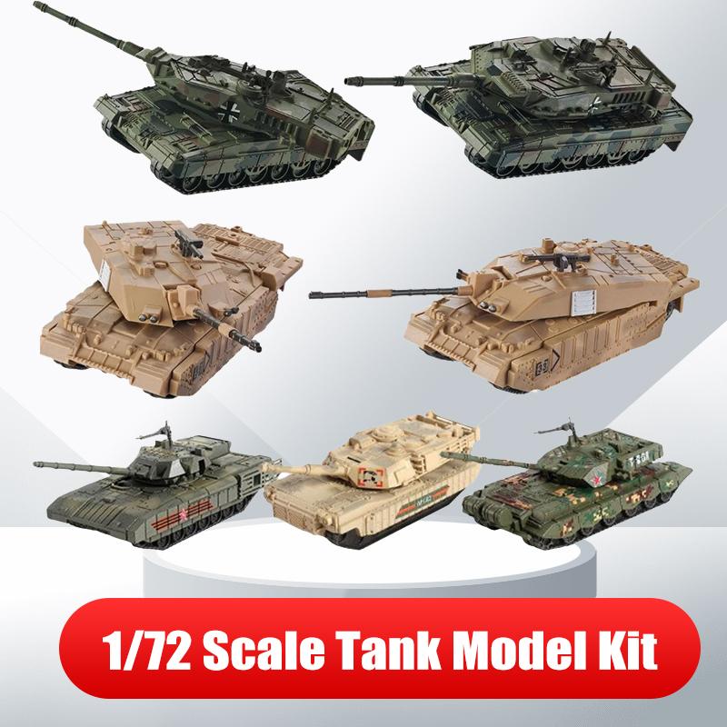 1Set 1/72 Scale MERKAVA Main Battle Tank Plastic Model Kit DIY Assembly Military Gift Christmas Creative Presents