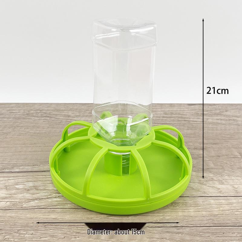 Automatischer Hühner- & Wachtelfutterautomat: Kleine Tränke für Routinefütterung