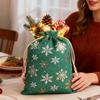 Medium Burlap Bags With Drawstring Gold Foil Drawstring Home Decor Christmas Candy Pouch For Birthday Thanksgiving Holiday New