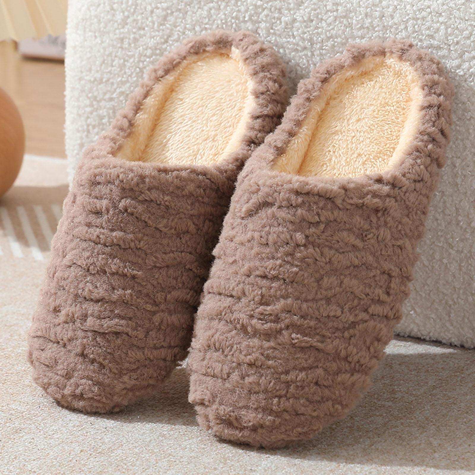 Женские Модные Повседневные Бесшумные Мягкая Подошва Домашние Деревянный Пол Бесшумные Хлопковые Тапочки Сандалии-Тапочки Женские 38 кофейный 1240₽