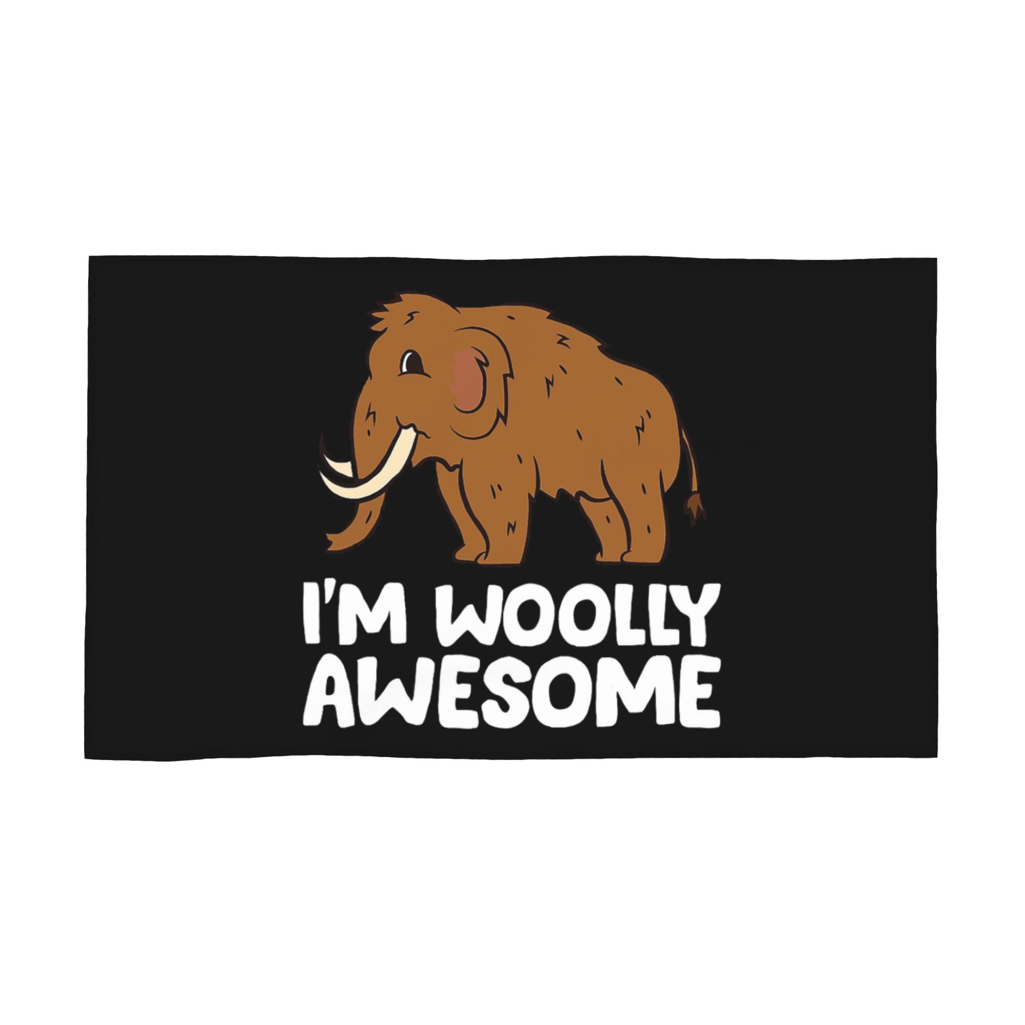 I m Woolly Awesome Cute Woolly Mammoth Soft Face Towel Quick Dry Pool Bath Cotton Towels Absorbent Quick W40*H60(CM)