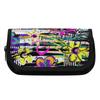 Pen Case Two Compartment Double Zipper 300D Polyester with Two Compartments for Pens Ruler Earphones Students for School and Study