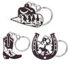 1PCS PVC Cute Keychain New Arrival Cowboy Boots  Custom Key Chain Anime Accessories Handbag Pendant Kids Toys Keyholder