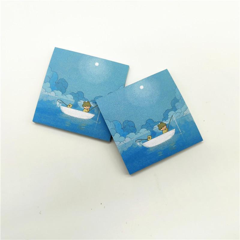Korean Style Forest Girl Tearable Sticky Note Pad