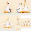 Cute White Goose Plush Toy Keychain Cartoon Duck Doll Backpack Accessory