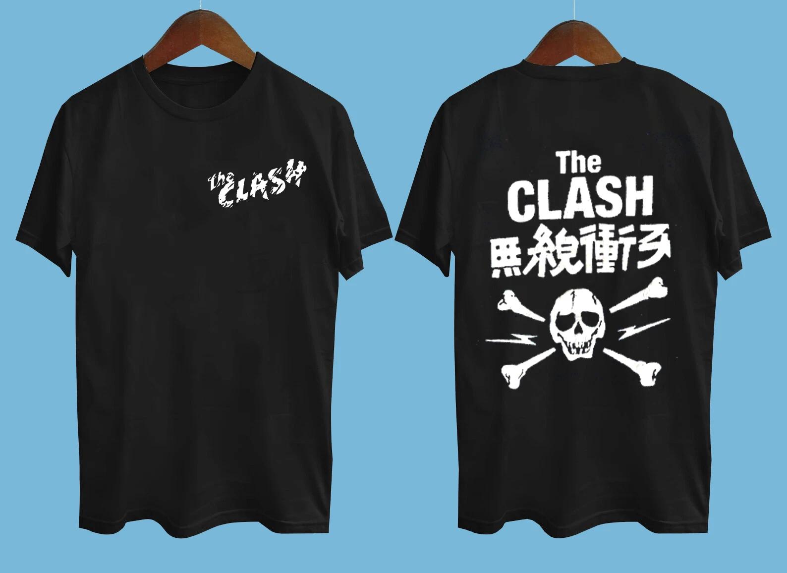 Vintage The Clash Band Short Sleeve Black All Size SOFT STYLE SHIRT S20 L