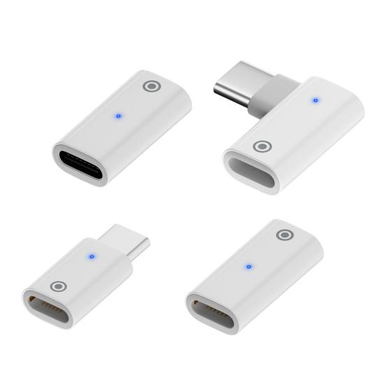 Charger Connector with Play Quick Charging Indicator Plug USB-C Male To Female Charging
