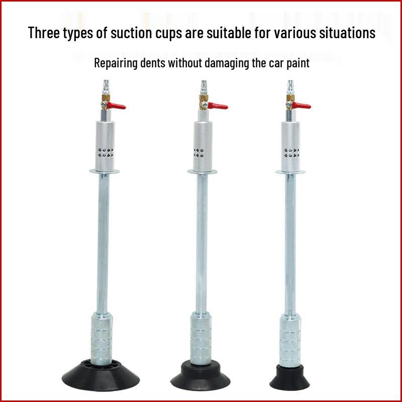 Pneumatisches Dellenreparaturwerkzeug mit Vakuumsaugnapf und Gleithammer.