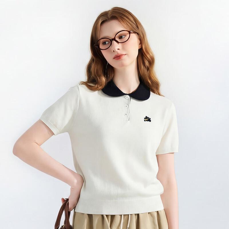 TonLion Women's Polo Collar Knit Top