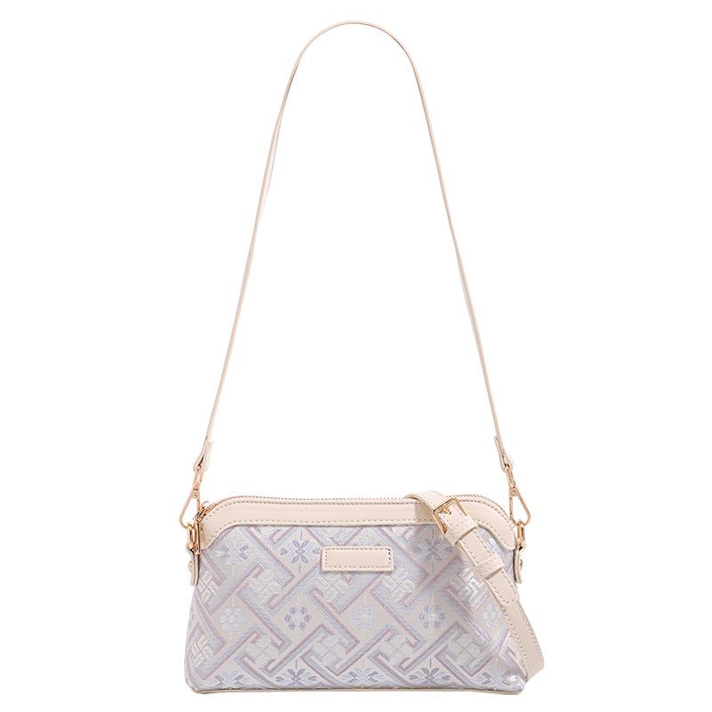 Guangxi Zhuang Brocade Heritage Women's Crossbody Bag - 2026 Versatile Chinese-Style Small Square Shoulder Bag for Ladies.