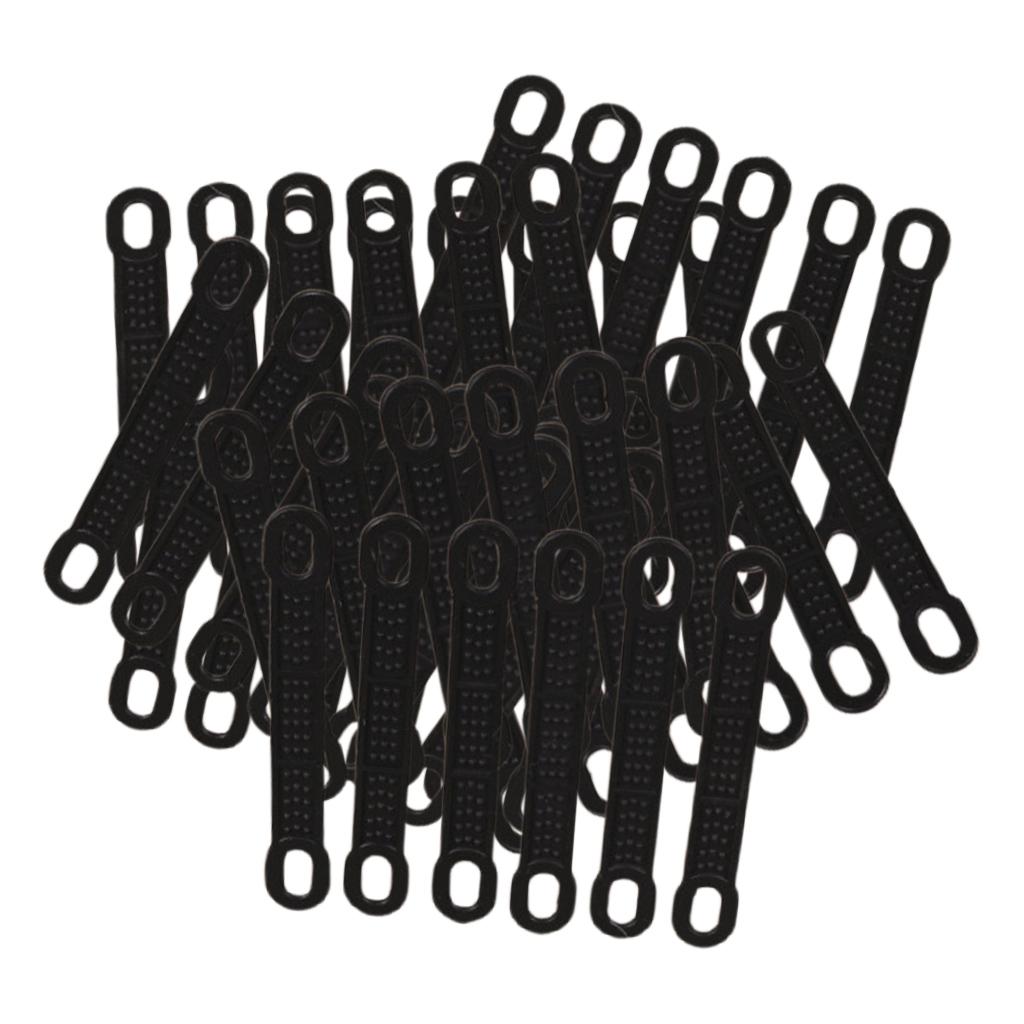 Pack of 50 Non-Slip Elastic Clothes Hanger Grips, Shoulder Straps