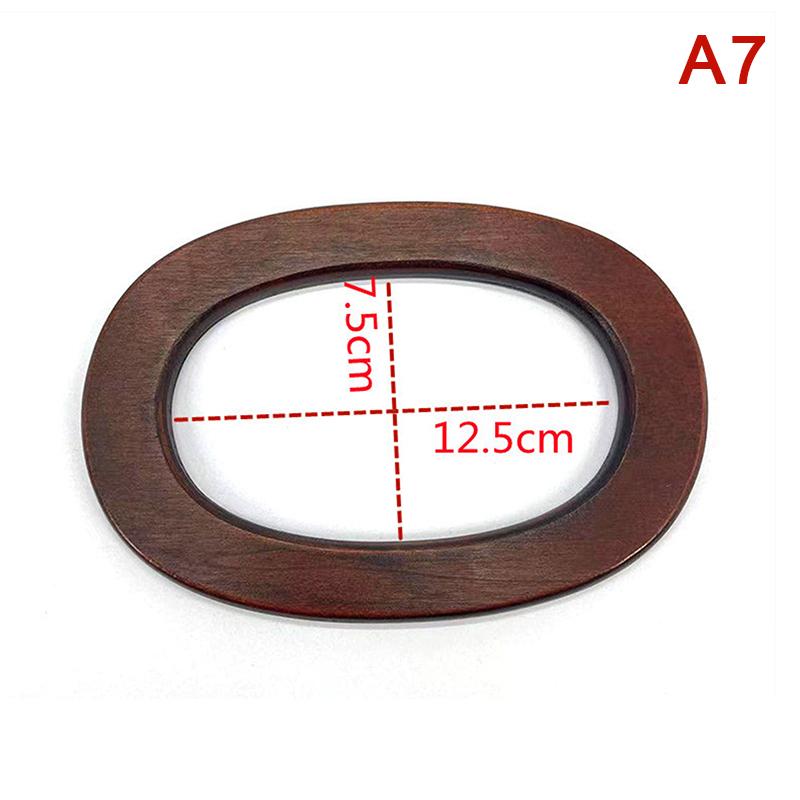 Wooden Bag Handle Decorative  Square Wood Strap Solid Color Hand Bag Replacement Accessories Diy Women'S Clutch Bag Handle