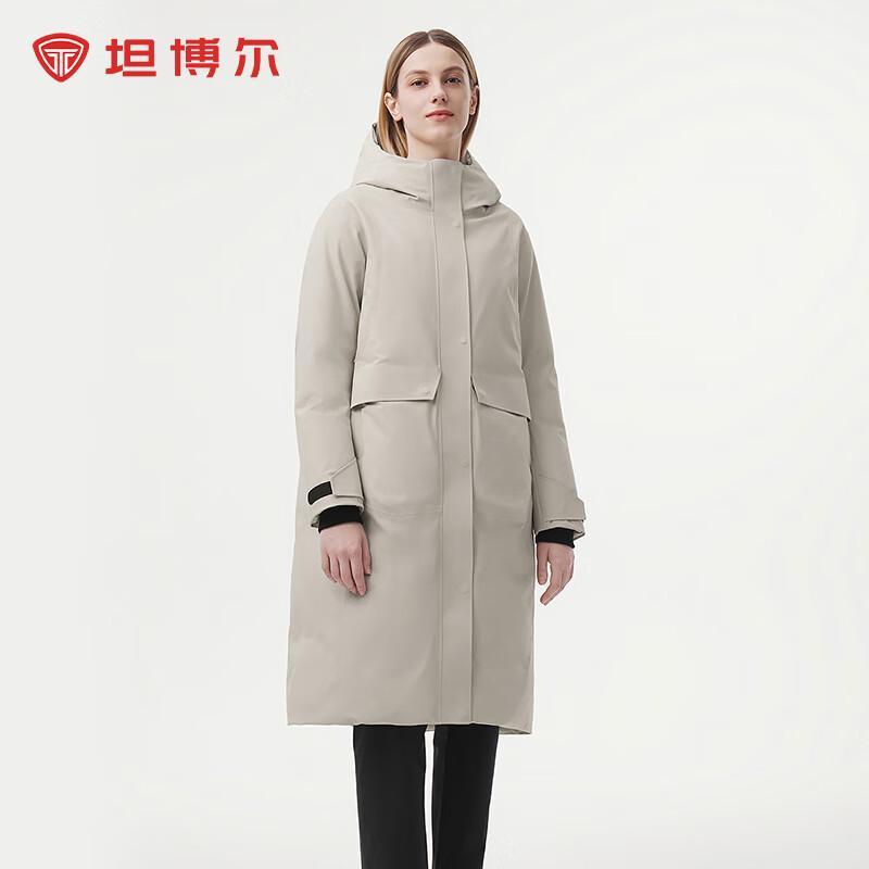 Tanboer Women's Long Hooded Goose Down Winter Coat