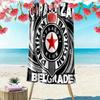 Asciugamano da Spiaggia Partizan Print, Asciugamano Grande Morbido ad Asciugatura Rapida per Spiaggia Campeggio Nuoto