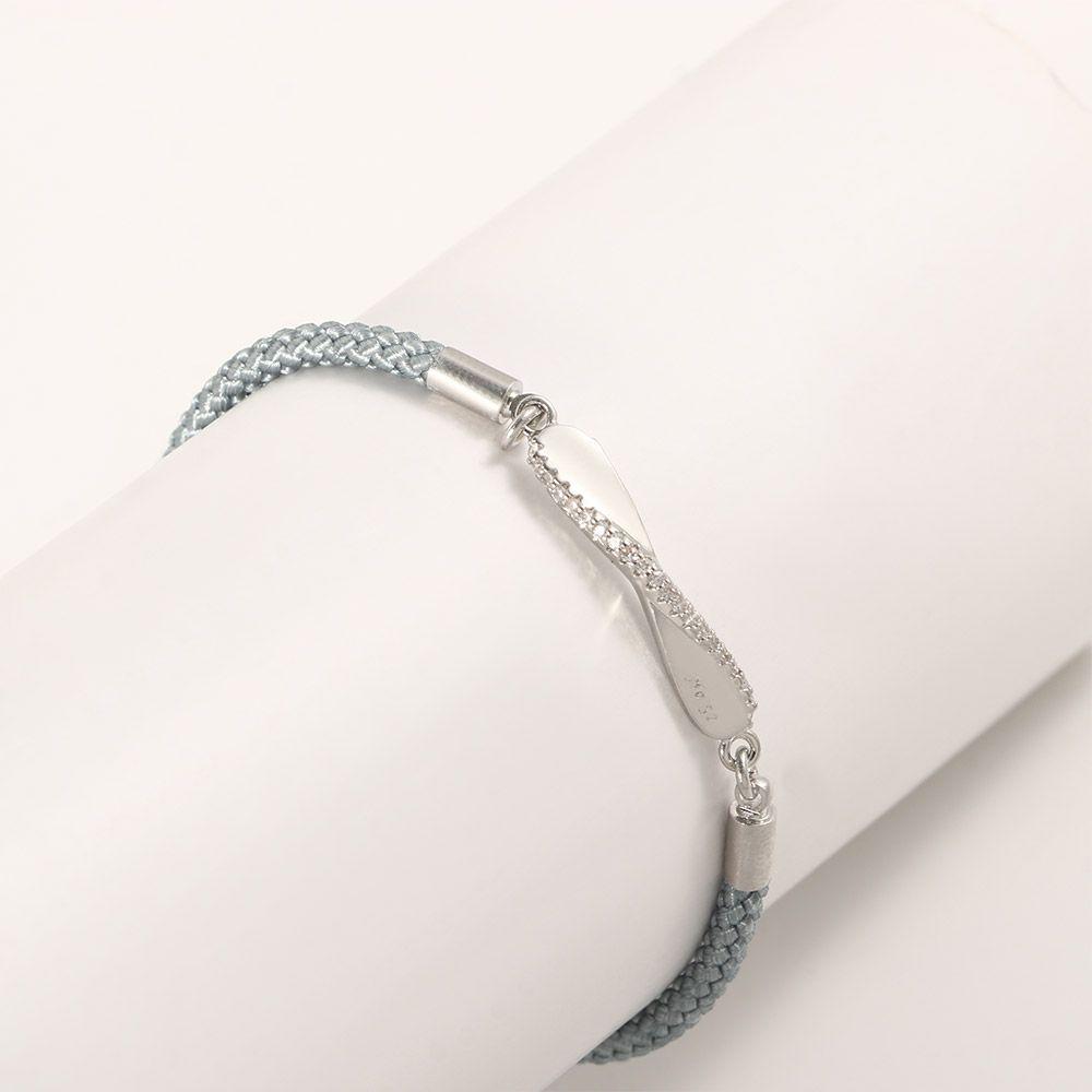 Jewelry Accessories Women Alloy Men Wave Weaving Rope Couples Bracelets Hand Rope Friend Bracelet Mobius Ring