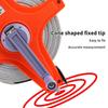 1Pcs Impact Resistant Plastic Measure Tools 20/30/50/100M Meter Open Reel Fiberglass Tape Measure Inch Metric Scale