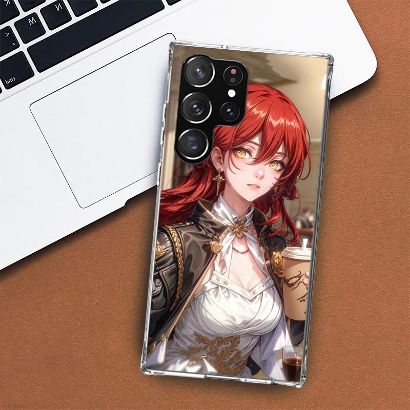 Honkai Star Rail Himeko Phone Case For Samsung Galaxy S24 S23 S22 Ultra S21 S20 Fe S10 Plus S10E S9 S8 + Shell Coque