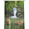 Jungle Wildlife Tiger River Sheer Curtains for Living Room Decoration Window Curtains for Kitchen Tulle Voile Organza Curtains