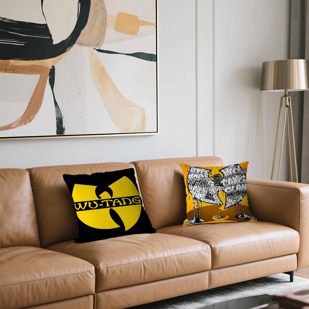 Art W-Wu T-Tang Clan Maple Cushion Cover Inches Farmhouse Decor Home Throw Pillow Covers For Couch Decorations