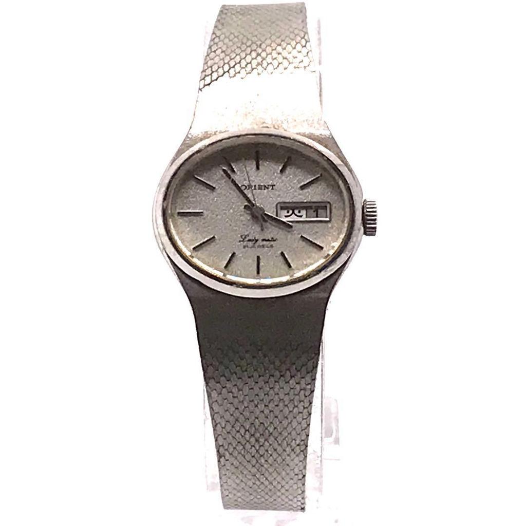 Used ORIENT Hand-wound Vintage Ladies Day-Date Watch
