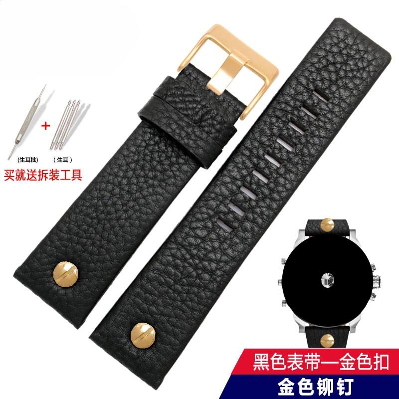 22mm 24mm 26mm 28mm 30mm 32mm Rindslederarmband für Diesel Uhr DZ4318 4386 4323 Uhrenarmband Herren Große Größe Echtes Lederarmband