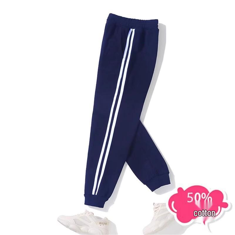 Thickened Velvet Children's Sweatpants: Boys' Sports & Girls' Cotton Trousers for Autumn/Winter, Sizes for Middle & Large Kids
