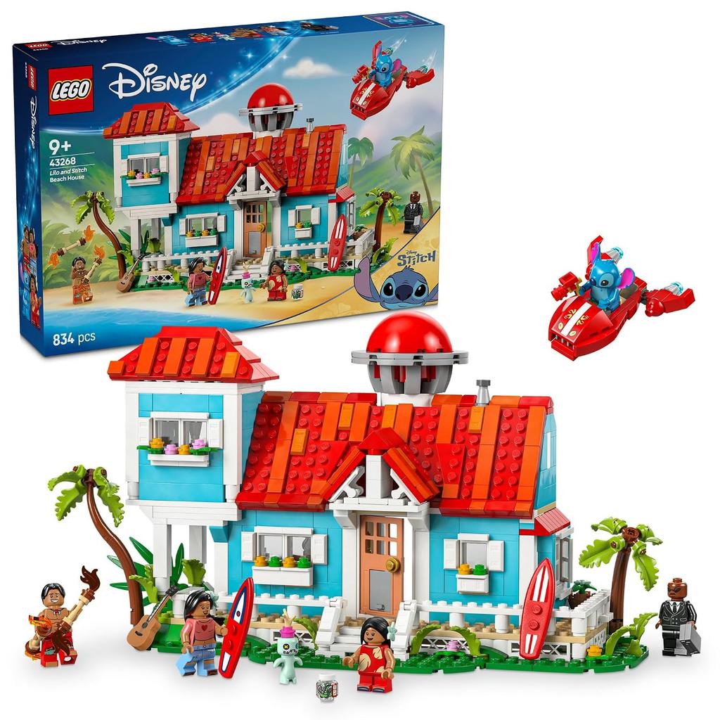LEGO Disney Lilo Stitch Beach House toy block children 9 years old 10 11 elementary school goods pretend play playhouse 43268