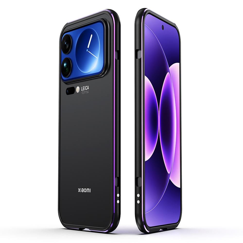 Pro Xiaomi 17 Pro Max Nárazuvzdorný kryt Ochrana čočky Dvoubarevný kovový rám Kryt telefonu se šroubovacím zámkem