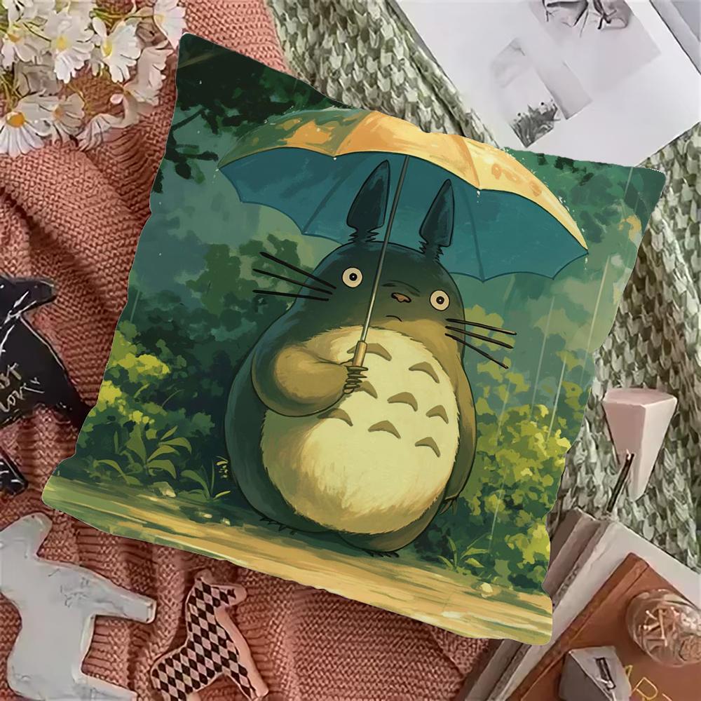 T-TOTOROS Cute  Pillow Case Pillowcase Home Sofa Cushions Car Cushions Pillowcover Office Pillowshell Pillow