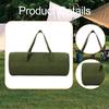 Outdoor Storage Bag Canvas Camping Equipment Organizer Tent Stakes Zipper Carrying Portable