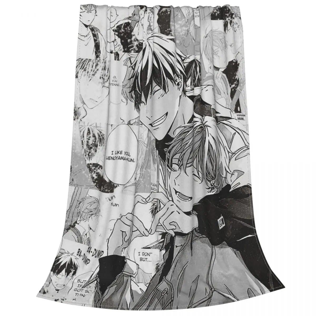 

Учитывая аниме Манга Яой флисовые одеяла Сато Мафую Уэнояма Рицука одеяло на заказ для дома 150*125 см покрывала 75x100cm 30x40in