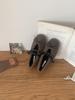 French autumn and winter bow, light mouth, round head, fluffy shoes, flat-soled warm ballet single shoes, ballet cotton shoes