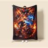 Cartoon Flannel Blanket Sonic Blanket Soft and Warm for Living Room Bedroom Car for Children Birthday Gifts
