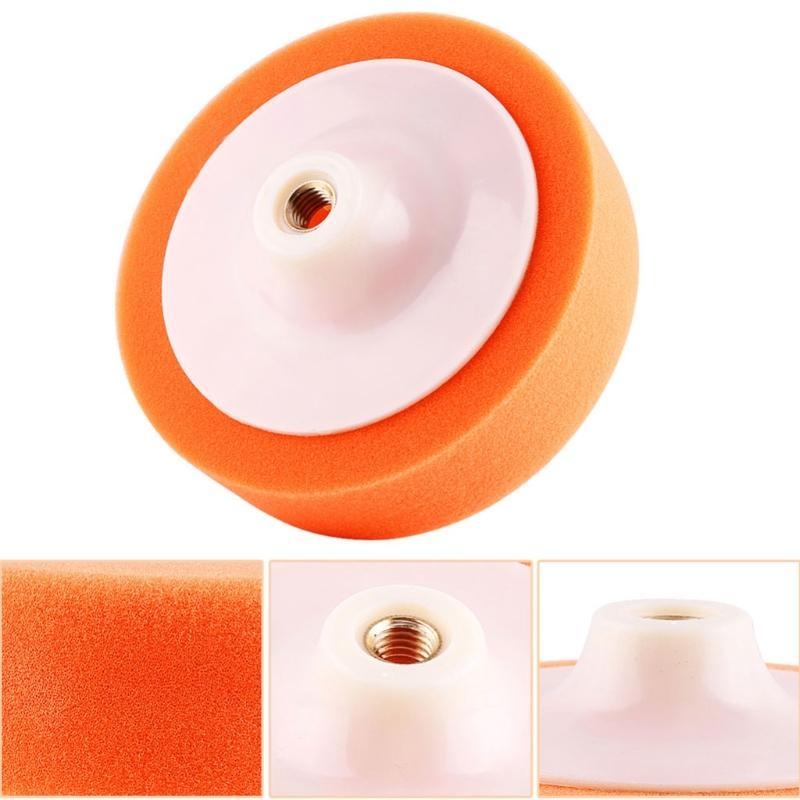6 Inch 15cm Auto Car Polishing Buffing Polishing Pad Sponge Wheel Waxing Orange Buffing Pads For Electric Polishe Tools