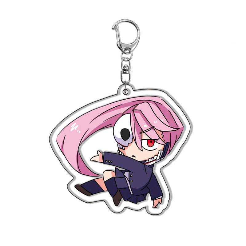 Anime Key Ring Acrylic Key Ring Cute Pendant Layered Design Dang Dang Ready Stock Dropshipping One Piece Available