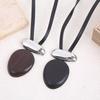 Ethnic Leather & Wood Pendant Necklace - Retro Simple Sweater Chain with Unique Design