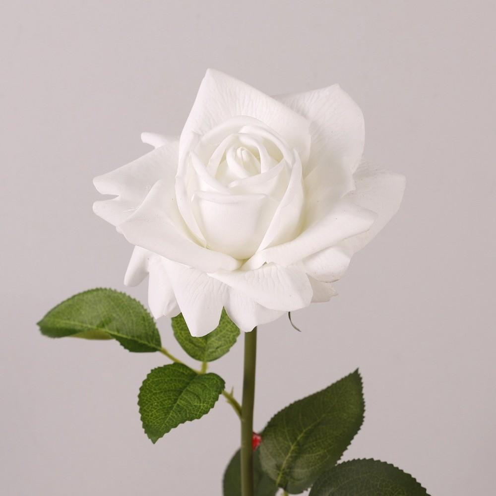 Real Touch Artificial Rose Flower Handmade Faux Rose Branch Simulation Big Rose  Teacher's Day