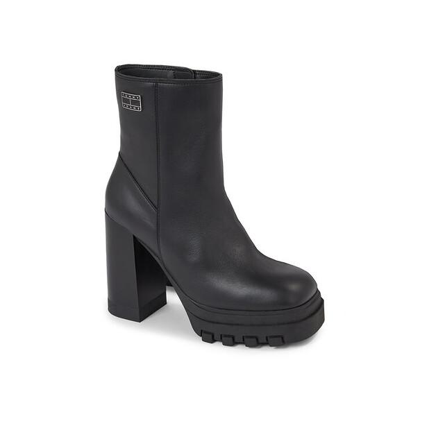 Ботильоны Tommy Jeans Tjw на высоком каблуке EN0EN02256, чёрные