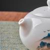 Chinese Gold-Inlaid Jade Ceramic Kung Fu Tea Set