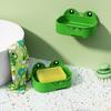 Double-layer Cartoon Soap Holder Wall Mounted Soap Tray Creative Drain Soap Storage Box  Bathroom