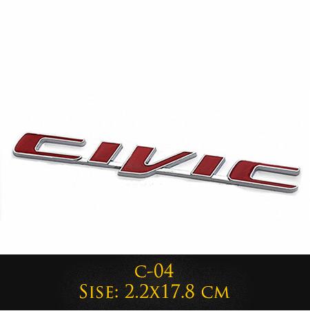 3D Metal Ivtec Letter Emblem Badge Decal Car Styling For Honda Civic Logo Car Rear Tail Trunk Stickers Decals Auto Accessories akf256