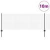 VidaXL Clôture en fil soudé avec 5 poteaux en U Gris 0,8x10 m Acier 3336560