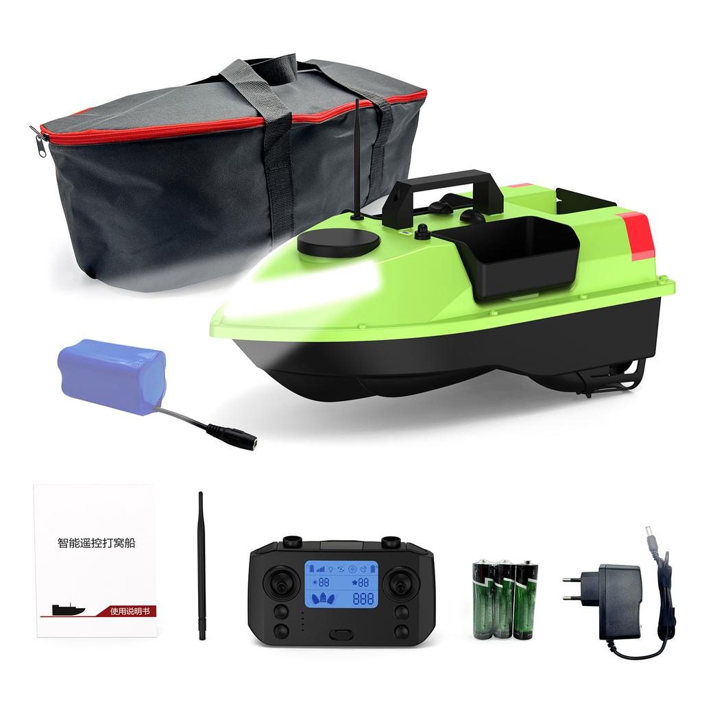 GPS Angelköderboot mit 7 Farben LED-Licht Fernbedienung 500M Reichweite 5200mah