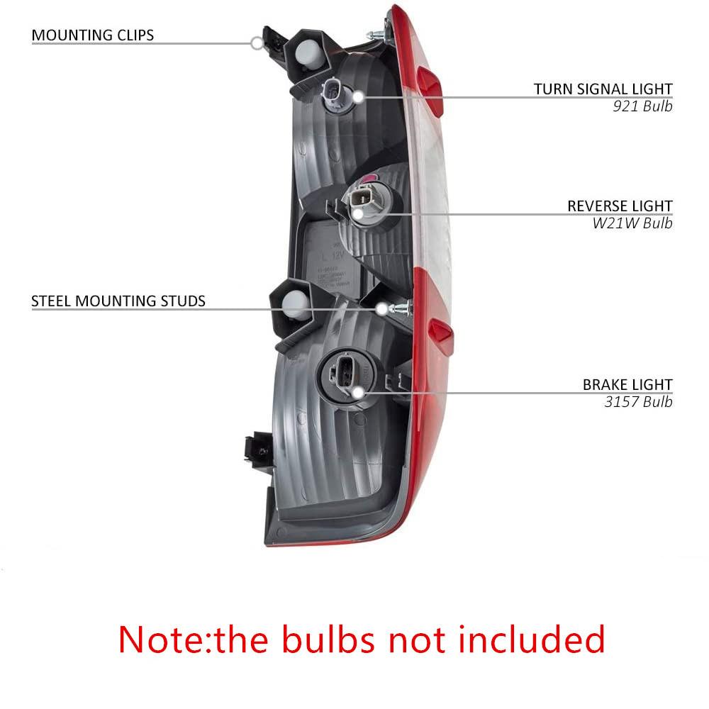 Passenger Right Side Tail Light Lamp Housing For Toyota Tundra 2014 2021 81550-0C100 81550-0C101