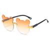 Children's glasses sunglasses UV protection boys and girls fashion cute baby bear ears sunglasses shape photo