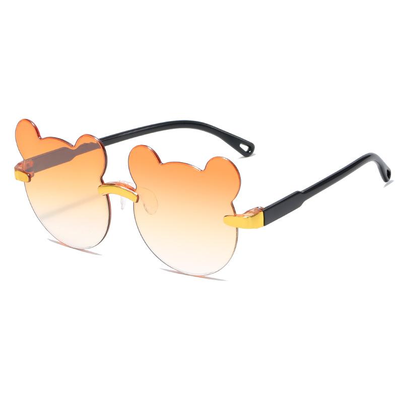 Children's glasses sunglasses UV protection boys and girls fashion cute baby bear ears sunglasses shape photo