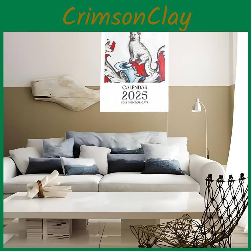 Entzückender Hässlicher Mittelalterlicher Katzenkalender 2025 Für Verspielte Heim- Und Bürodekoration