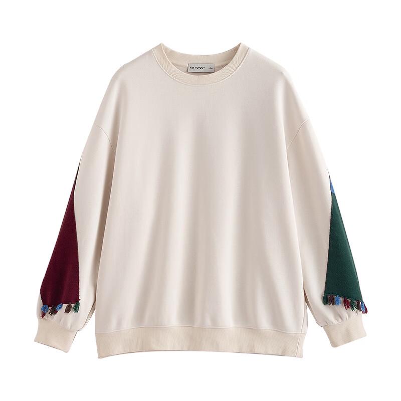 Chuyu Women's Colorblock Tassel Sweatshirt