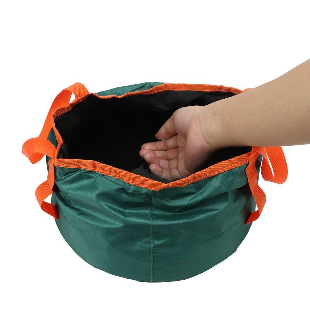Thickened Collapsible Bucket Leakproof Reinforced Handle Portable Water Container With Storage Bag Lightweight Foldable Bucket